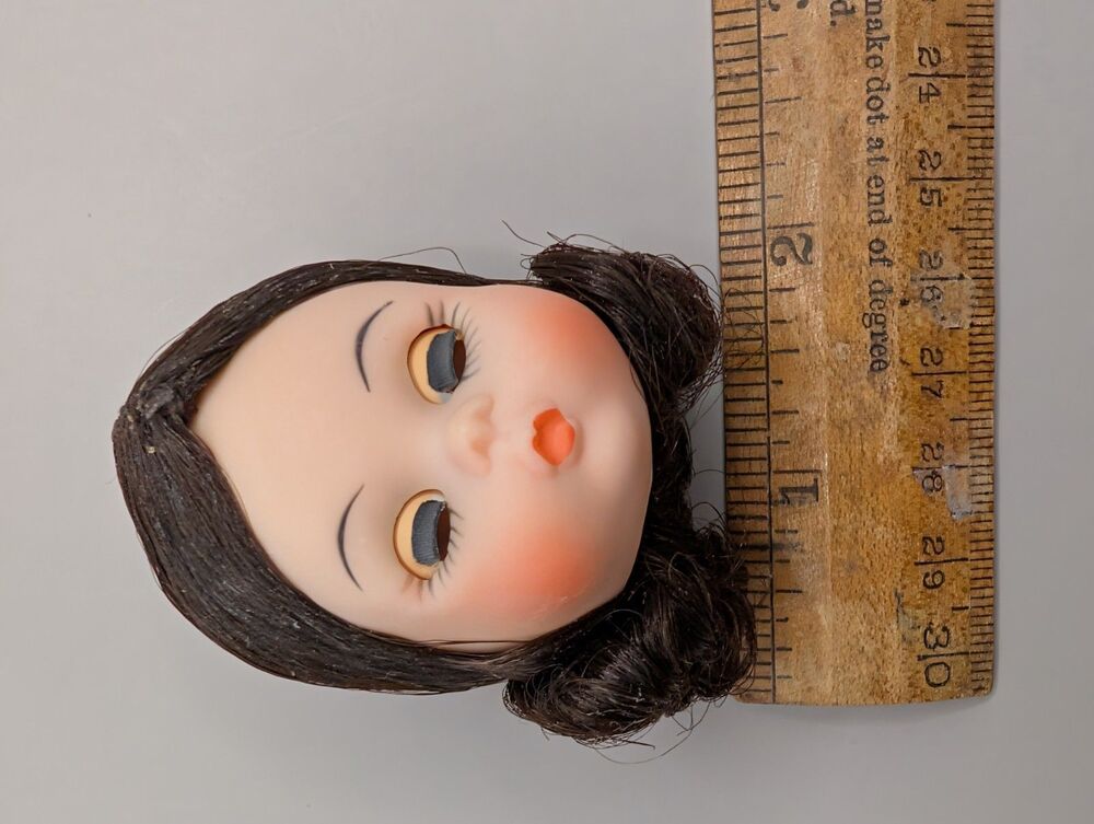 Vintage Madame Alexander  Doll head parts replacement black hair. - Picture 3 of 5